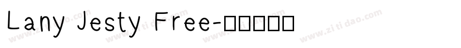 Lany Jesty Free字体转换